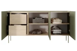 Bogart Komody*DESIN KOMODA 170 3D2SZ - oliwka / dąb nagano