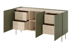 Bogart Komody*DESIN KOMODA 170 3D4SZ - oliwka / dąb nagano