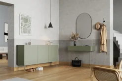 Bogart Komody*DESIN KOMODA 170 3D4SZ - oliwka / dąb nagano