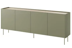 Bogart Komody*DESIN KOMODA 220 4D2SZ - oliwka / dąb nagano