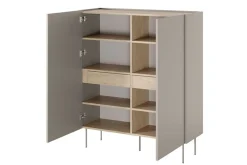 Bogart Komody*DESIN KREDENS 120 2D2SZ - cashmere / dąb nagano