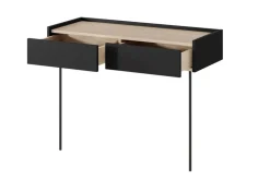 Bogart Stoliki Kawowe I Ławy*DESIN TOALETKA/KONSOLA 2SZ - czarny mat / dąb nagano