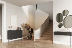 Bogart Stoliki Kawowe I Ławy*DESIN TOALETKA/KONSOLA 2SZ - czarny mat / dąb nagano