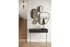 Bogart Stoliki Kawowe I Ławy*DESIN TOALETKA/KONSOLA 2SZ - czarny mat / dąb nagano