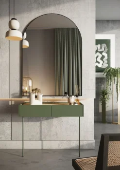 Bogart Stoliki Kawowe I Ławy*DESIN TOALETKA/KONSOLA 2SZ - oliwka / dąb nagano