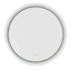 Halmar Lustra*DOVER 80 lustro ścienne łazienkowe, srebrny (1p=1szt)1 sztuka