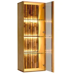 Dekort Witryny Do Jadalni|Witryny Do Salonu*Drewniana witryna wisząca z oświetleniem Tramonto Typ 14 L/P