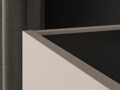 ML Meble Komody*Duża kaszmirowa komoda Freshion 03 cashmere/czarny - komoda 2D3S