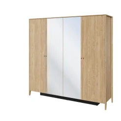 Lenart Szafy Do Przedpokoju|Szafy Do Sypialni*Duża szafa z lustrem Cozy CZ-01 dąb olejowany