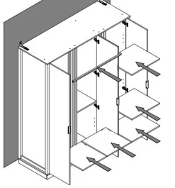 Mebelbos Szafy Do Przedpokoju|Szafy Do Sypialni*Duża szafa z lustrem sypialnina Helix