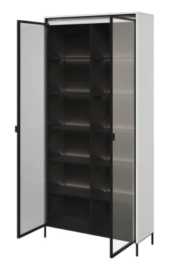 Lenart Szafki I Regały Do Biura|Witryny Do Jadalni*Duża szklana witryna   Trend TR-07 biała