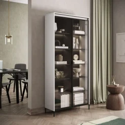 Lenart Szafki I Regały Do Biura|Witryny Do Jadalni*Duża witryna szklana   Trend TR-07 beż piaskowy