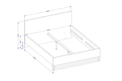 Zestawy Do Sypialni*Duży zestaw mebli do sypialni Helvetia Halle S dąb wotan