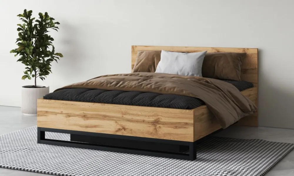 Zestawy Do Sypialni*Duży zestaw mebli do sypialni Helvetia Halle S dąb wotan