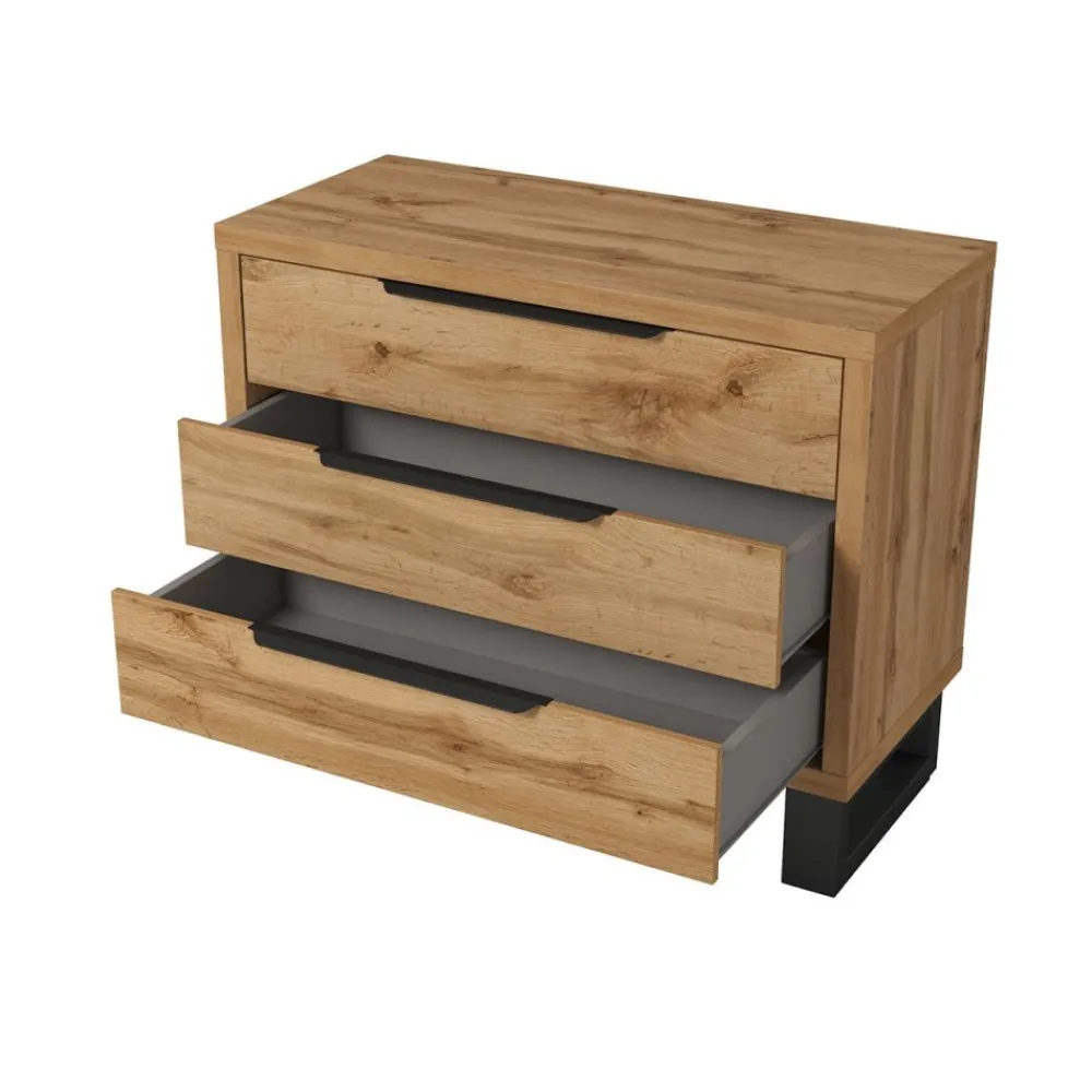 Zestawy Do Sypialni*Duży zestaw mebli do sypialni Helvetia Halle S dąb wotan