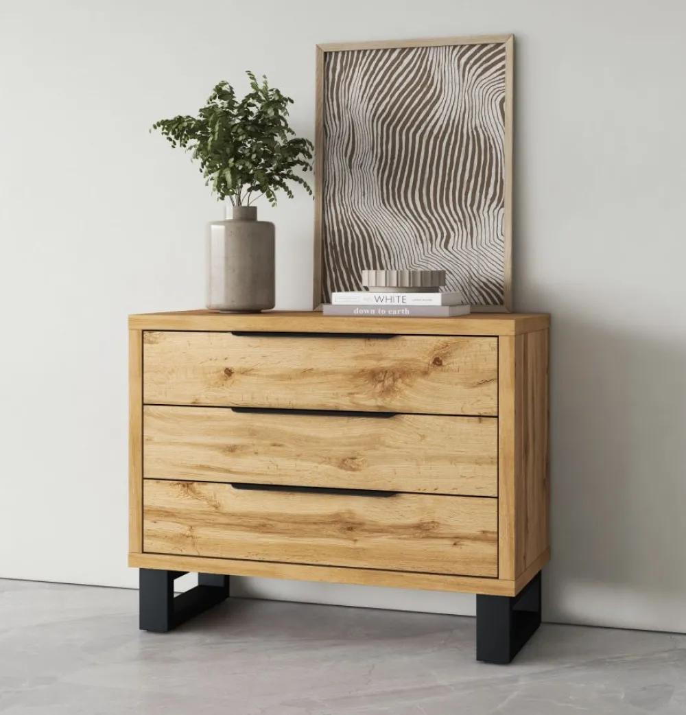 Zestawy Do Sypialni*Duży zestaw mebli do sypialni Helvetia Halle S dąb wotan