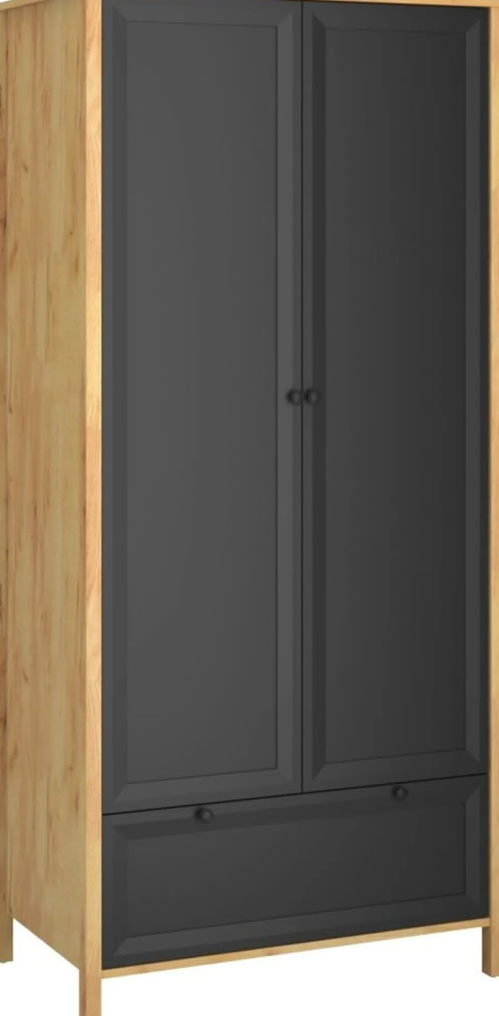 Mebelbos Szafy Do Przedpokoju|Szafy Do Pokoju Młodzieżowego*Dwudrzwiowa szafa z szufladą Brent 2D1S