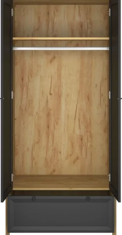 Mebelbos Szafy Do Przedpokoju|Szafy Do Pokoju Młodzieżowego*Dwudrzwiowa szafa z szufladą Brent 2D1S