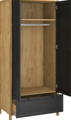 Mebelbos Szafy Do Przedpokoju|Szafy Do Pokoju Młodzieżowego*Dwudrzwiowa szafa z szufladą Brent 2D1S