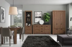 Mebelbos Witryny Do Jadalni|Witryny Do Salonu*Elegancka niska witryna do salonu Brass 1d1w