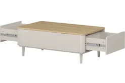 Bogart Ławy I Stoliki Do Pokoju Młodzieżowego|Ławy I Stoliki Do Salonu*ELIVO ŁAWA 100 2SZ - cashmere / dąb olejowany / nogi cashmere