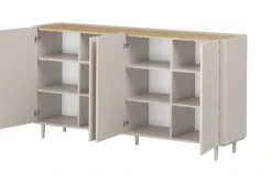 Bogart Komody Do Biura|Komody Do Przedpokoju*ELIVO KOMODA 200 4D - cashmere / dąb olejowany / nogi cashmere