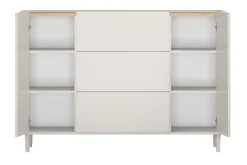 Bogart Komody Do Biura|Komody Do Przedpokoju*ELIVO KOMODA 150 2D3SZ - cashmere / dąb olejowany / nogi cashmere