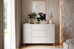 Bogart Komody Do Biura|Komody Do Przedpokoju*ELIVO KOMODA 150 2D3SZ - cashmere / dąb olejowany / nogi cashmere