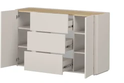 Bogart Komody Do Biura|Komody Do Przedpokoju*ELIVO KOMODA 150 2D3SZ - cashmere / dąb olejowany