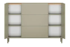 Bogart Komody Do Biura|Komody Do Przedpokoju*ELIVO KOMODA 150 2D3SZ - eukaliptus / dąb baltic dune / nogi eukaliptus