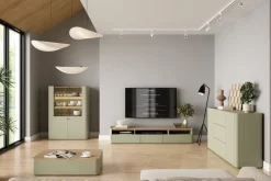 Bogart Komody Do Biura|Komody Do Przedpokoju*ELIVO KOMODA 150 2D3SZ - eukaliptus / dąb baltic dune