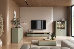 Bogart Komody Do Biura|Komody Do Przedpokoju*ELIVO KOMODA 150 2D3SZ - eukaliptus / dąb baltic dune