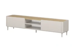 Bogart Szafki Rtv Do Salonu|Szafki Rtv*ELIVO RTV 220 1K1SZ - cashmere / dąb olejowany / nogi cashmere