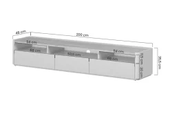 Bogart Szafki Rtv Do Salonu|Szafki Rtv*ELIVO RTV 200 1K2SZ - eukaliptus / dąb baltic dune