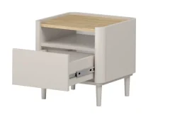 Bogart Szafki I Regały Do Biura|Szafki I Regały Do Pokoju Młodzieżowego*ELIVO SZAFKA NOCNA 50 1SZ - cashmere / dąb olejowany / nogi cashmere
