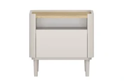 Bogart Szafki I Regały Do Biura|Szafki I Regały Do Pokoju Młodzieżowego*ELIVO SZAFKA NOCNA 50 1SZ - cashmere / dąb olejowany / nogi cashmere