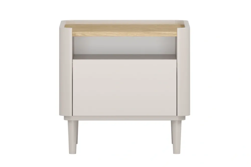 Bogart Szafki I Regały Do Biura|Szafki I Regały Do Pokoju Młodzieżowego*ELIVO SZAFKA NOCNA 50 1SZ - cashmere / dąb olejowany / nogi cashmere