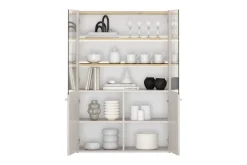 Bogart Witryny Do Jadalni|Witryny Do Salonu*ELIVO WITRYNA 100 2D - cashmere / dąb olejowany