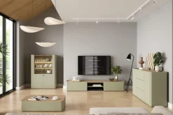 Bogart Witryny Do Jadalni|Witryny Do Salonu*ELIVO WITRYNA 100 2D - eukaliptus / dąb baltic dune