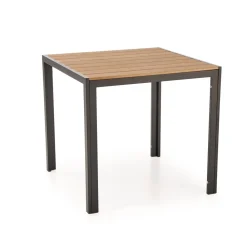 Halmar Meble Ogrodowe*FIERRO  stół kwadratowy, brązowy / czarny (1p=1szt)1 sztuka