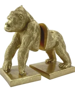 ArteHome Figurki Dekoracyjne*Figurka podpórka do książek złoty goryl