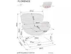 Signal Wypoczynkowe*Fotel Florence Raven