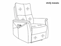 Signal Fotele Do Sypialni|Fotele Do Salonu*Fotel Neptun M Velvet z f. masażu