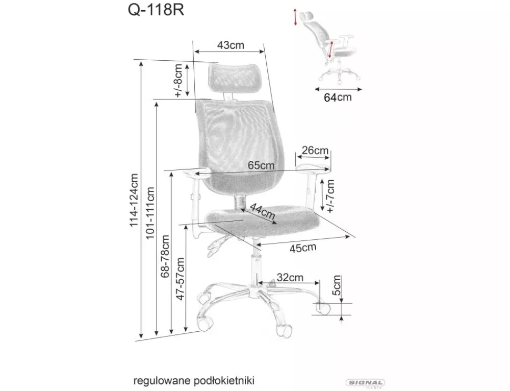 Dzieci Signal Fotele Do Biura|Krzesła Do Biurka Do Pokoju Młodzieżowego*Fotel obrotowy Q-118R