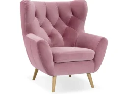 Gala Collezione Fotele Do Biura|Fotele Do Salonu*fotel skandynawski Voss Solo Idesin col. 255 różowy