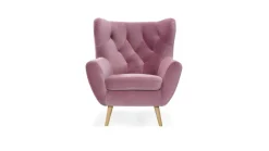 Gala Collezione Fotele Do Biura|Fotele Do Salonu*fotel skandynawski Voss Solo Idesin col. 255 różowy