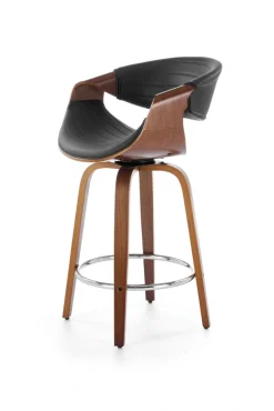 Halmar Taborety I Hokery*H123 hoker czarny / orzechowy (1p=1szt)1 sztuka