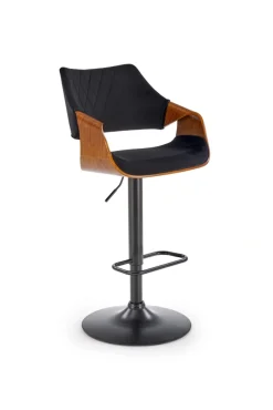 Halmar Taborety I Hokery*H124 hoker czarny / orzechowy (1p=1szt)1 sztuka