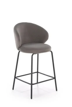 Halmar Taborety I Hokery*H121 hoker nogi - czarny, siedzisko - popielaty (1p=2szt)1 sztuka