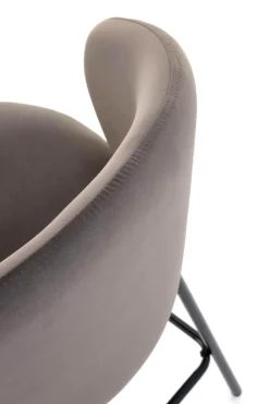 Halmar Taborety I Hokery*H121 hoker nogi - czarny, siedzisko - popielaty (1p=2szt)1 sztuka